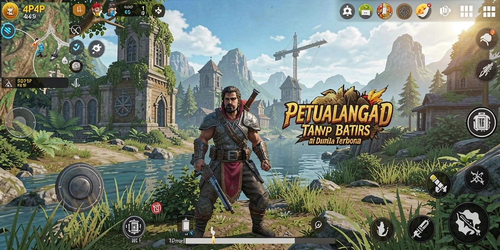 Gameplay seru di dunia terbuka yang menakjubkan di 4P4P.