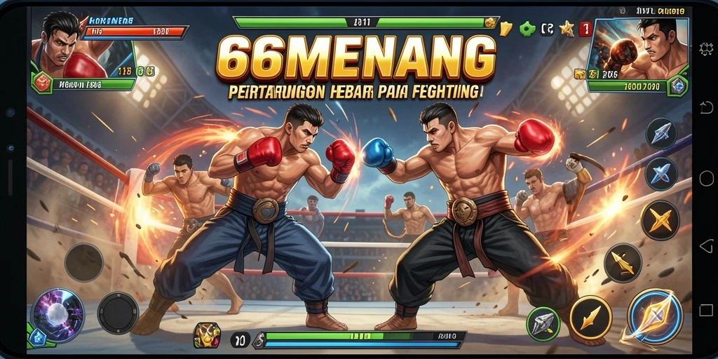 Tampilan gameplay 66MENANG yang mendebarkan dalam pertarungan.