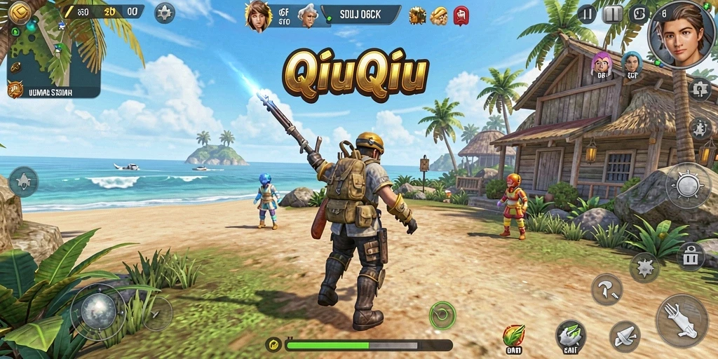 Tampilan gameplay menarik dalam permainan QiuQiu 6CF.