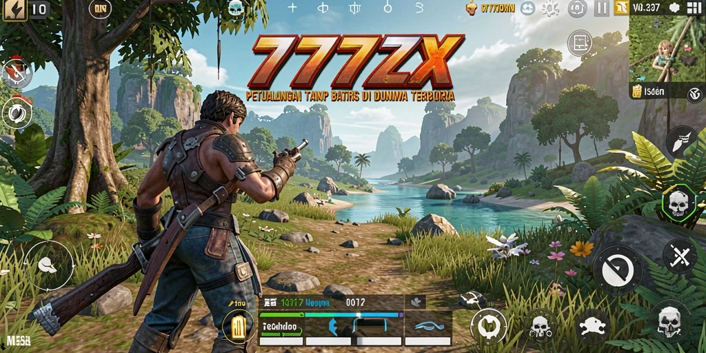 Gameplay 777ZX dalam dunia terbuka yang luas dan menarik.