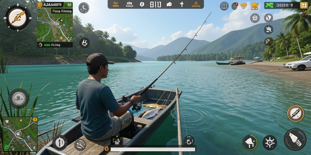 Screenshot utama AJAIB11 menampilkan pengalaman memancing yang realistik dan menyenangkan.