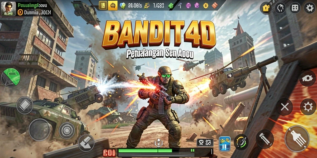 Tampilan nyata dari gameplay seru dan menegangkan di BANDIT4D.