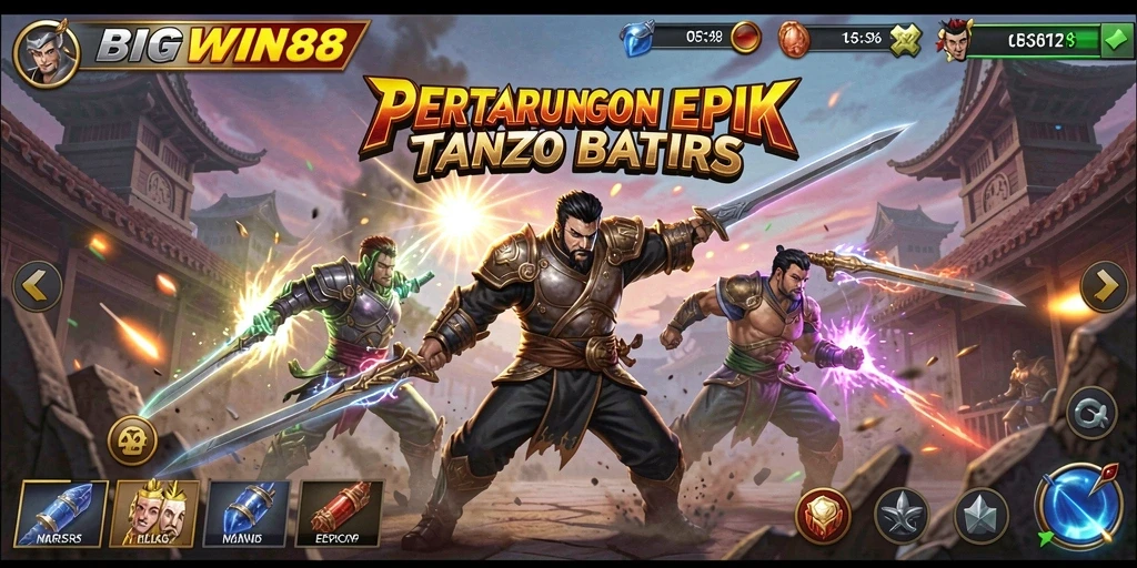 Tangkapan layar dari gameplay <strong>BIGWIN88</strong> yang menunjukkan aksi pertarungan mendebarkan.
