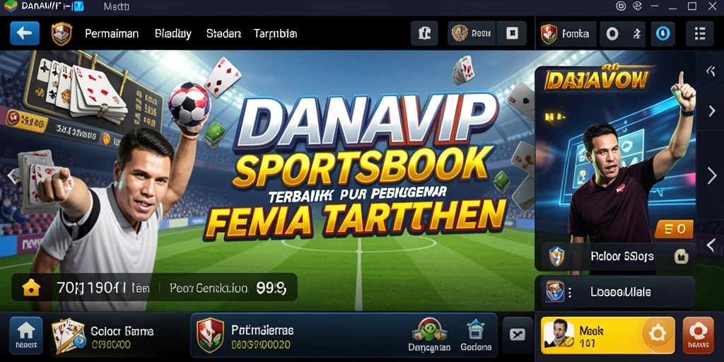 Tampilan menarik dengan fitur sportsbook interaktif dan statistik.