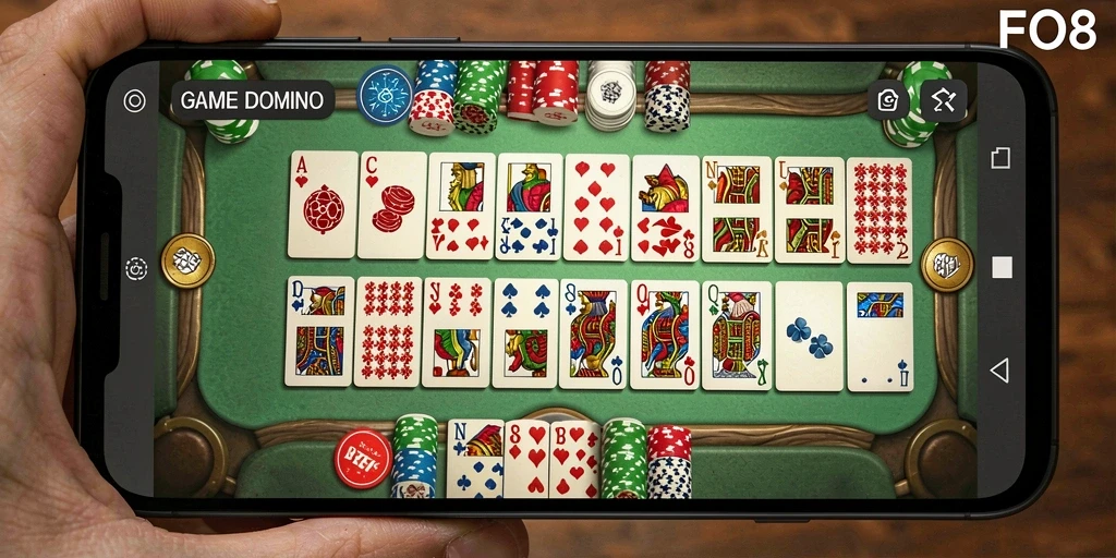 Gameplay seru dari FO8 yang menampilkan permainan Domino.