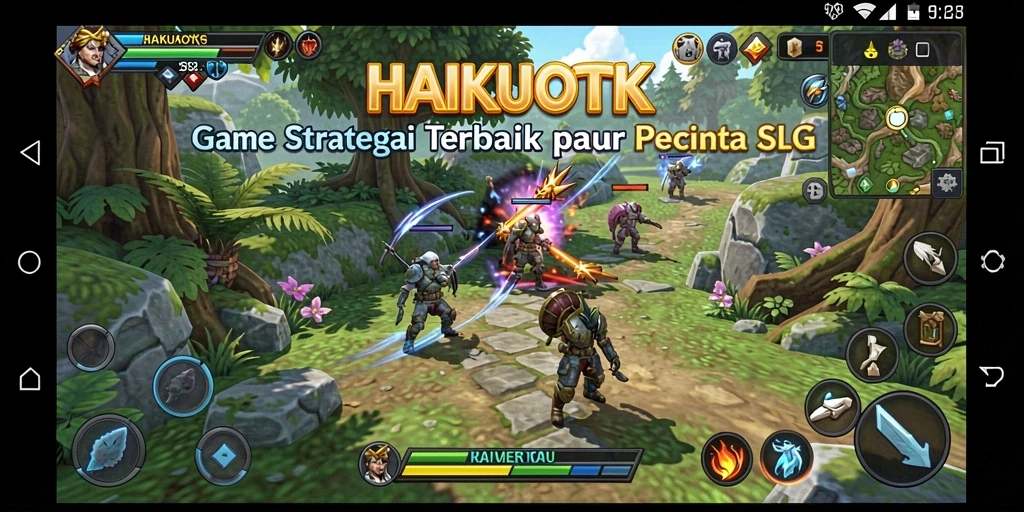 Tampilan gameplay HAIKUOTK yang mengesankan dengan aksi SLG yang seru.