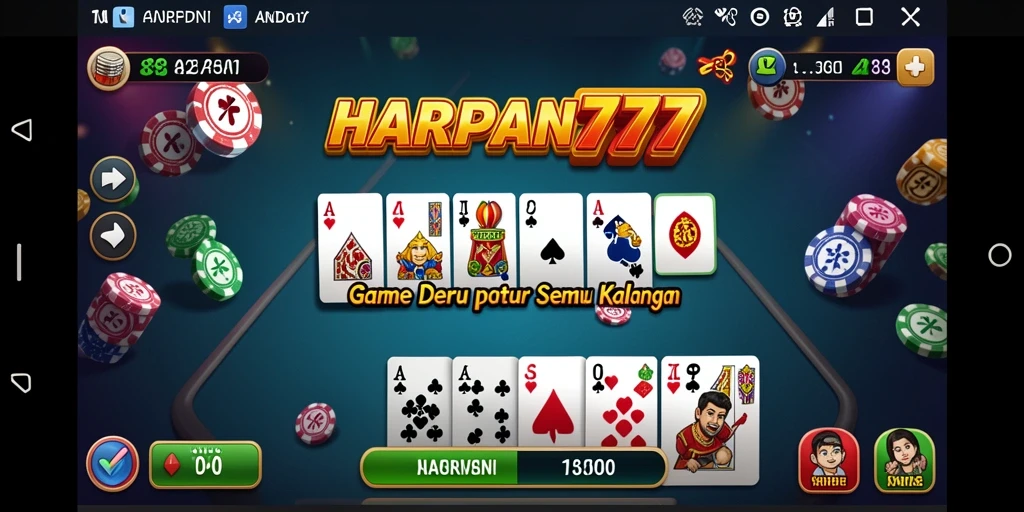 Tampilan gameplay domino seru dengan interaksi pemain yang menarik.
