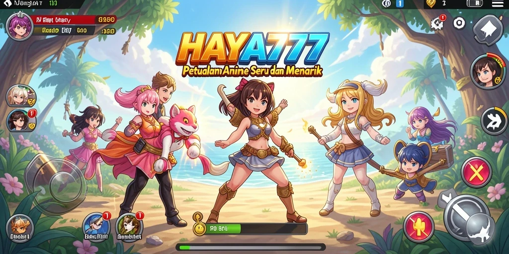 Tampilan gameplay HAYA777 yang menarik dengan karakter Anime yang dinamis.