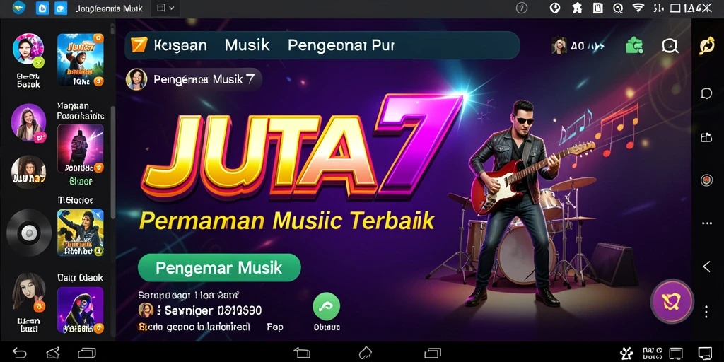 Tangkapan layar gameplay JUTA7 yang menyenangkan dan interaktif.