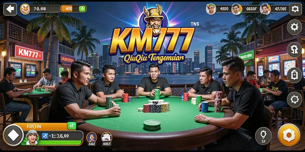 Tampilan gameplay QiuQiu yang seru dan interaktif di KM777.