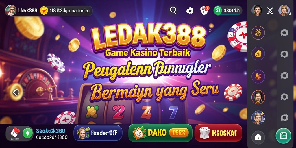 Tampilan gameplay LEDAK388 yang menakjubkan dan interaktif.