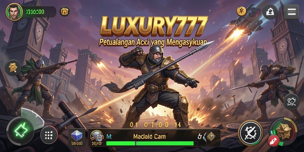 Tampilan gameplay mendebarkan di LUXURY777 dengan aksi yang intens.