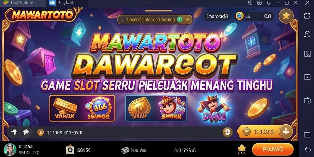 Tampilan gameplay menarik dari MAWARTOTO dengan simbol beragam.