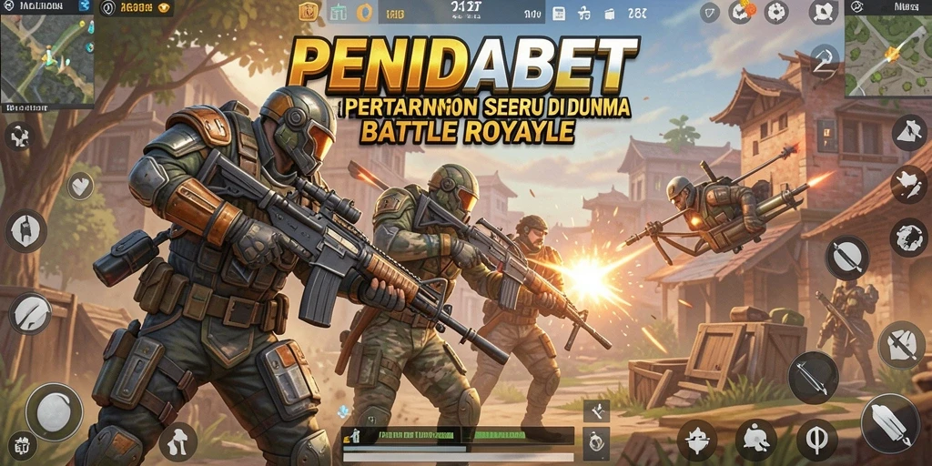 Tangkapan layar dari gameplay seru PENIDABET dalam aksi Battle Royale.