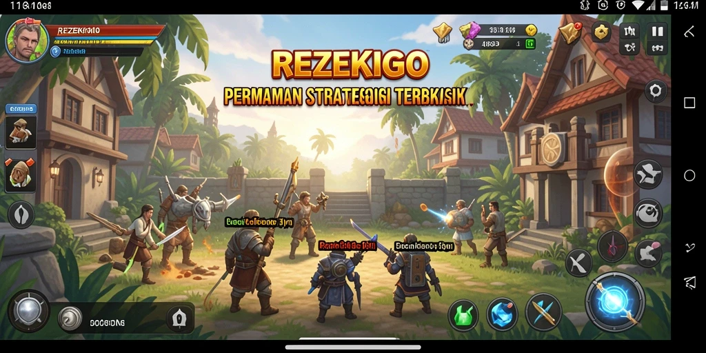 Tampilan gameplay menarik dalam permainan SLG REZEKIGO.