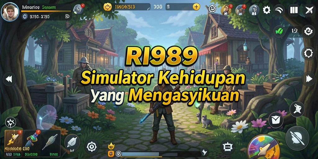 Gameplay RI889 yang menampilkan interaksi dan eksplorasi dunia virtual.