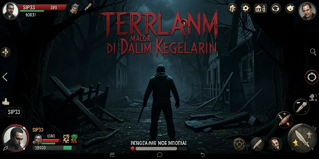 Gameplay SIP33 menampilkan suasana menyeramkan yang penuh ketegangan.