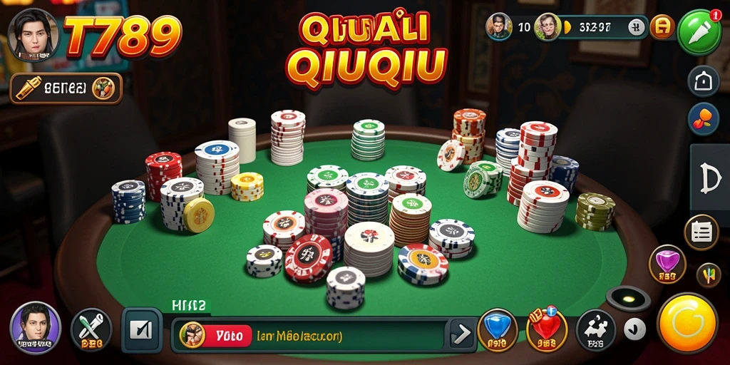 Tampilan gameplay QiuQiu yang menegangkan dan menarik di TT789.