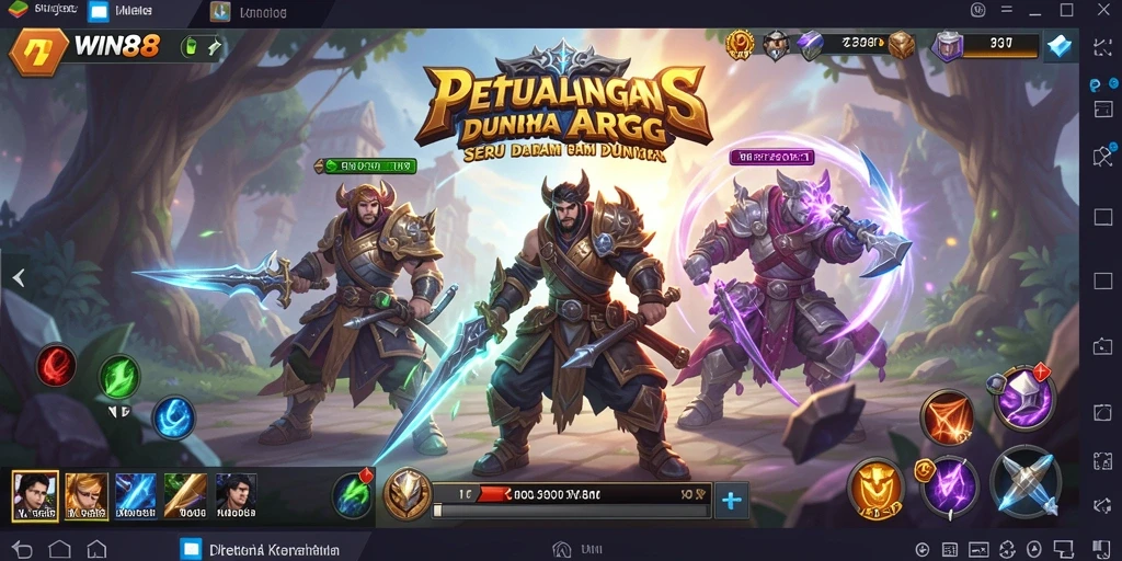 Gameplay epik WIN88 dengan aksi pertarungan ARPG yang mendalam.